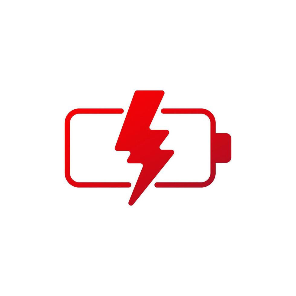 battery charge Thunder Power Flash and Bolt Energy Icon vector