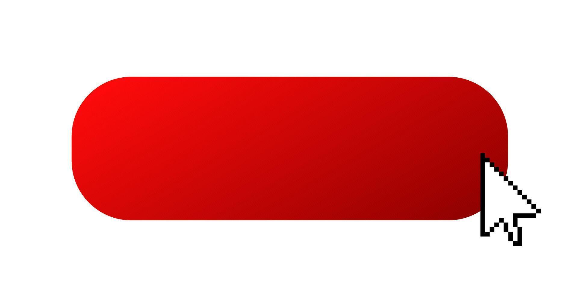 Computer mouse pointer frame with web pointer. vector