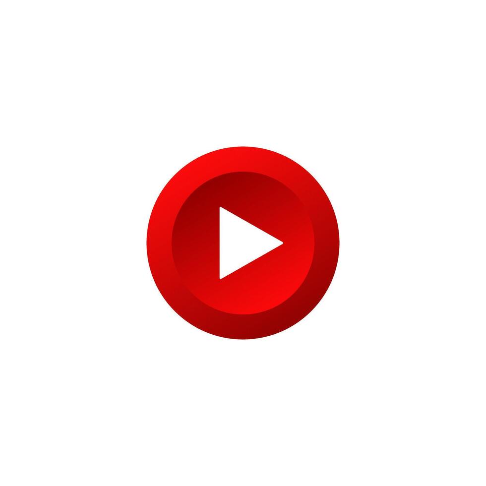 Red live broadcast logo. vector