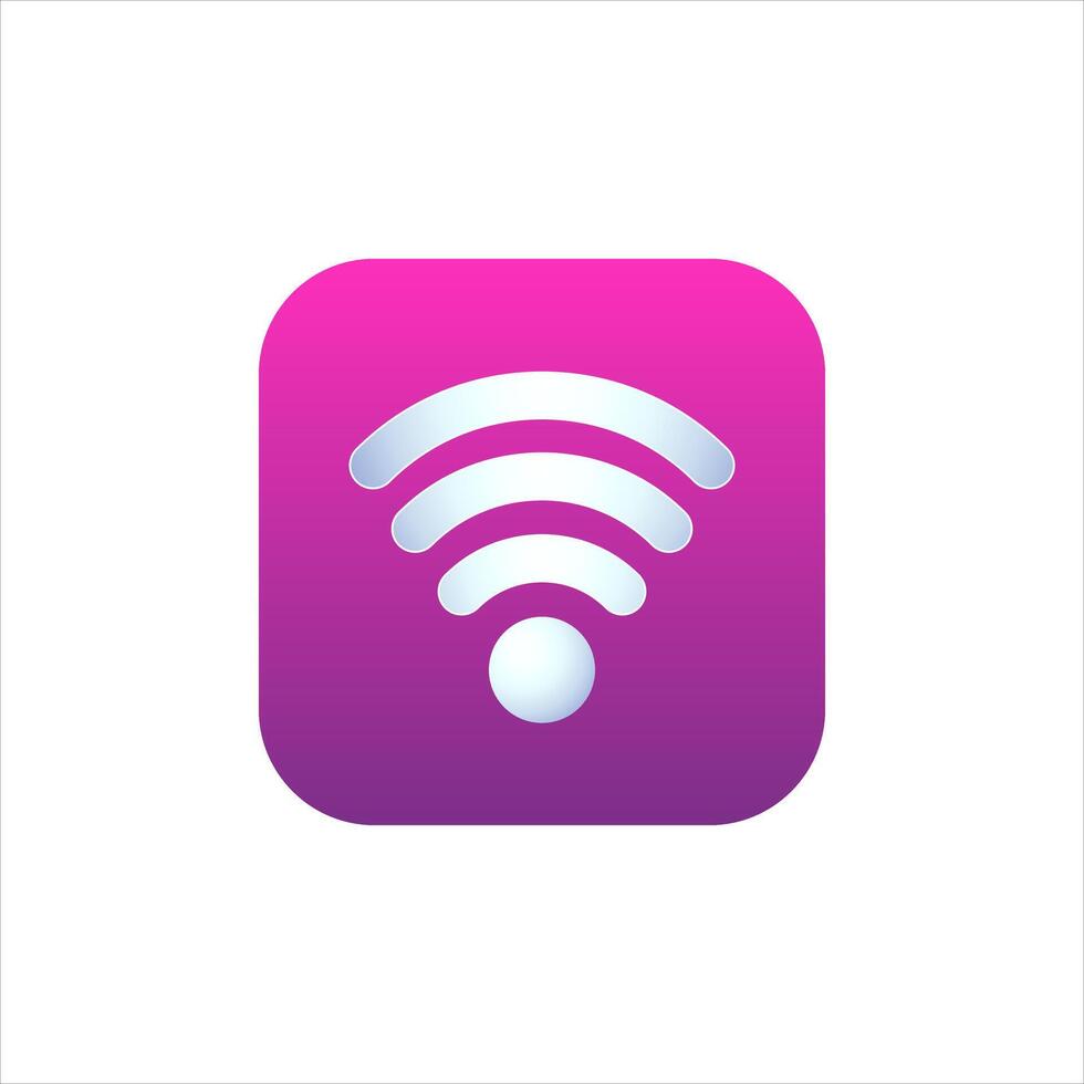 Wifi logo for mobile application. vector