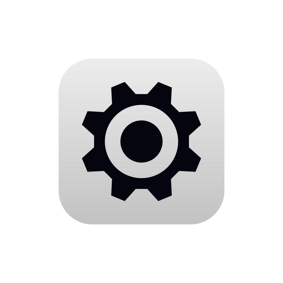 Setting application for mobile phone. Options icon in modern style. vector