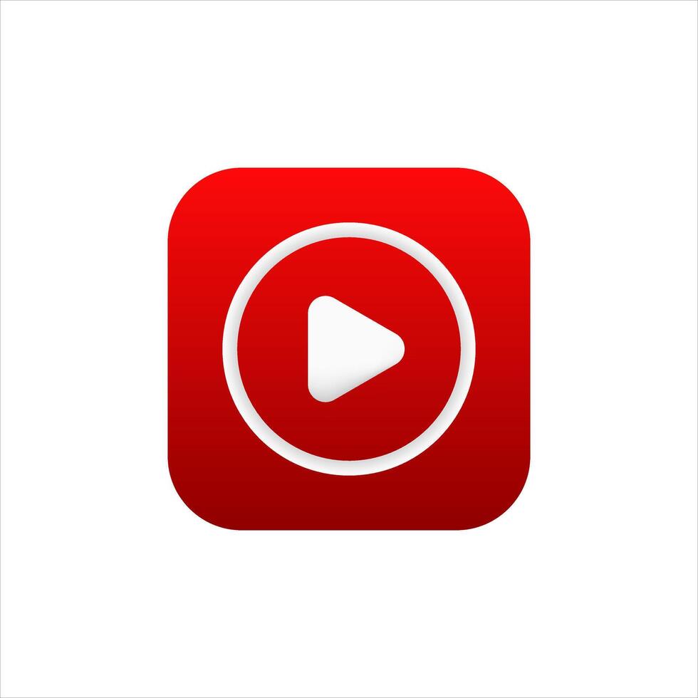 application for mobile phone. Play icon in modern style. vector