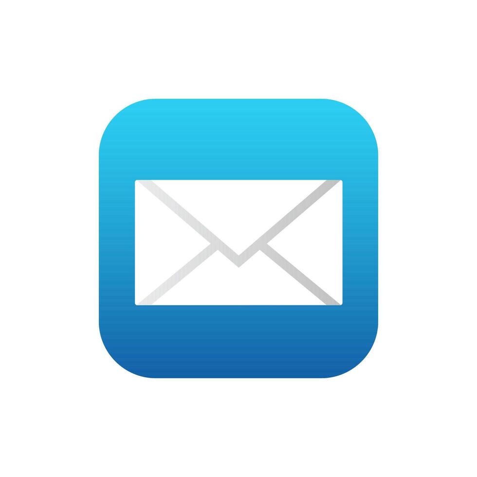 Mail application for mobile phone. Email icon in modern style. vector