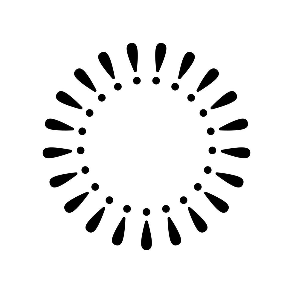 Black exclamation mark . vector