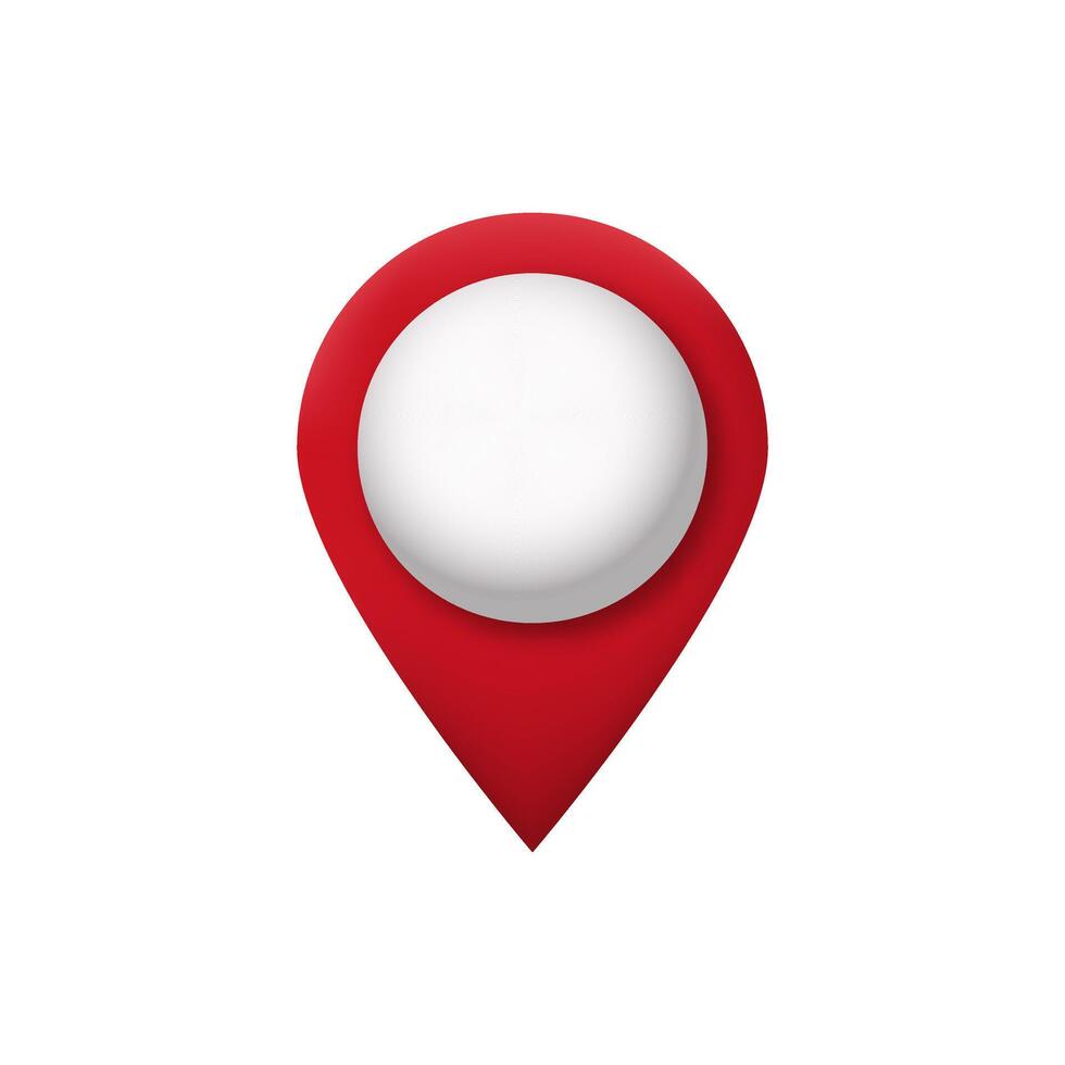 Navigation application icon for mobile phone on white background with gradient. vector