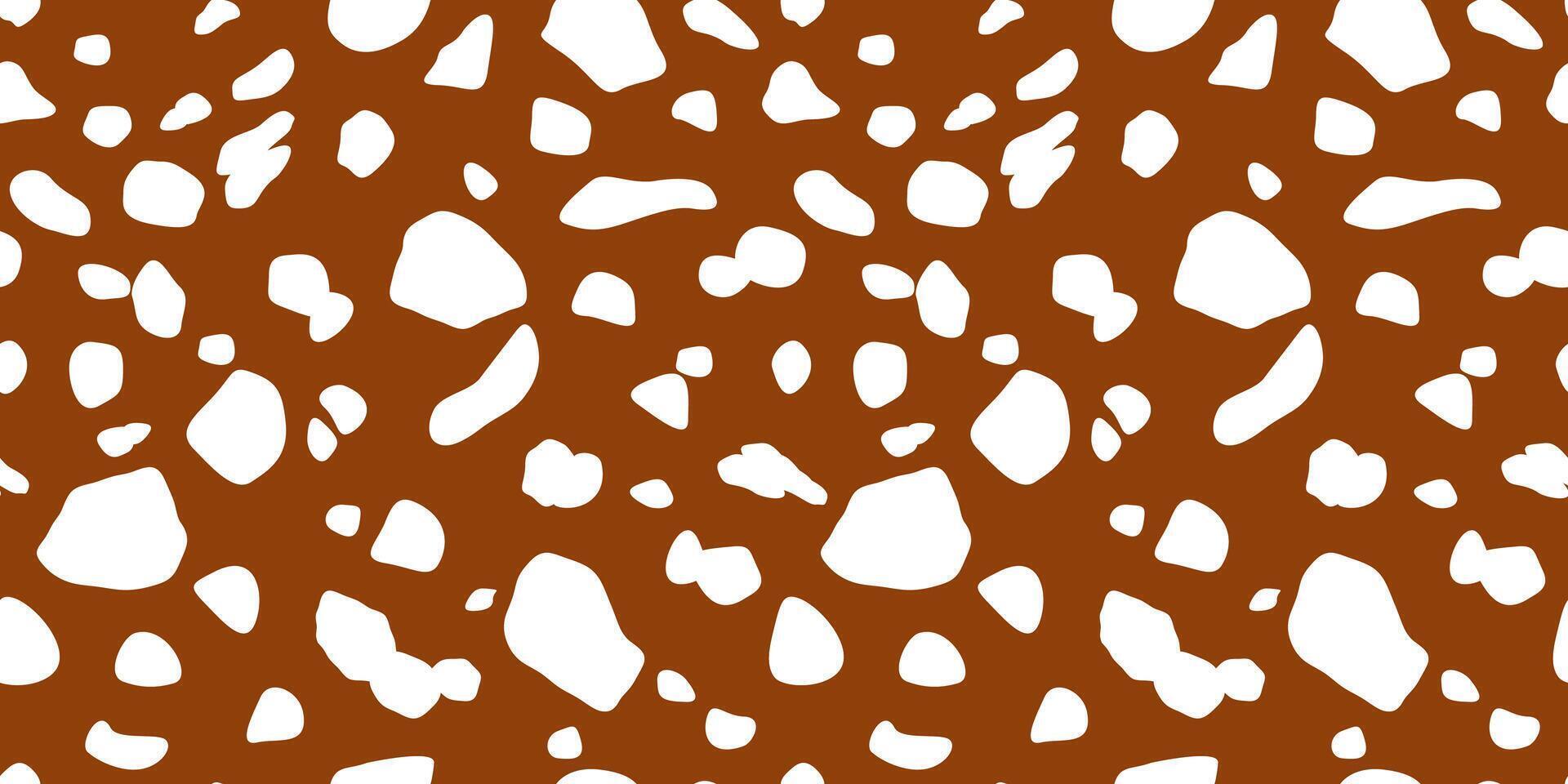 Seamless pattern with abstract spots, circles, freeforms. Monochrome animal print. vector