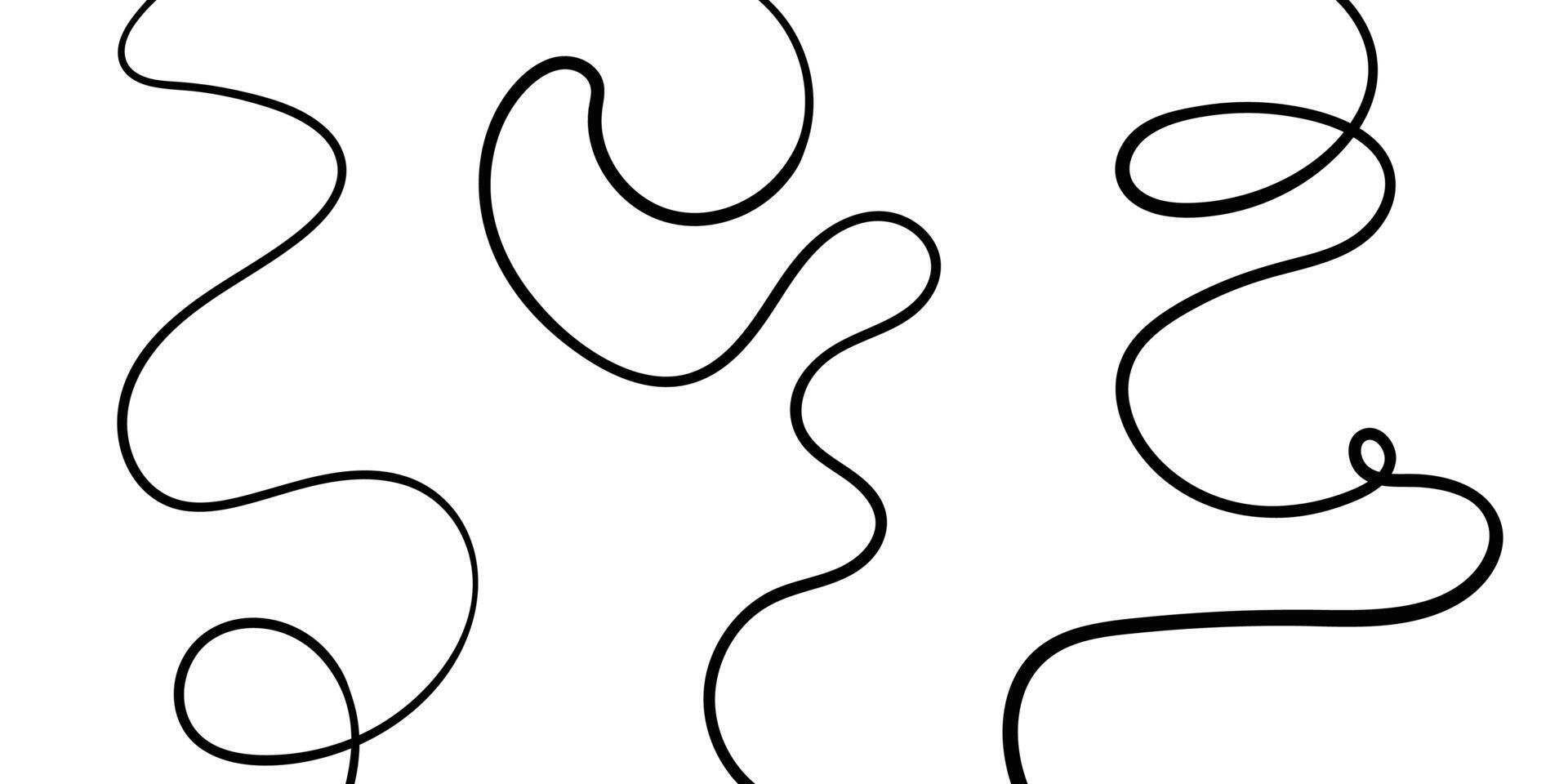 Minimal abstract line shapes contemporary background. illustration vector