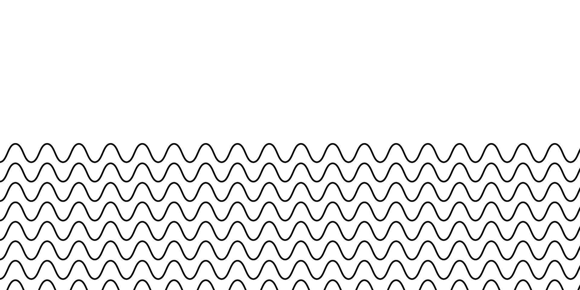 Abstract white background with black wave line. illustration vector