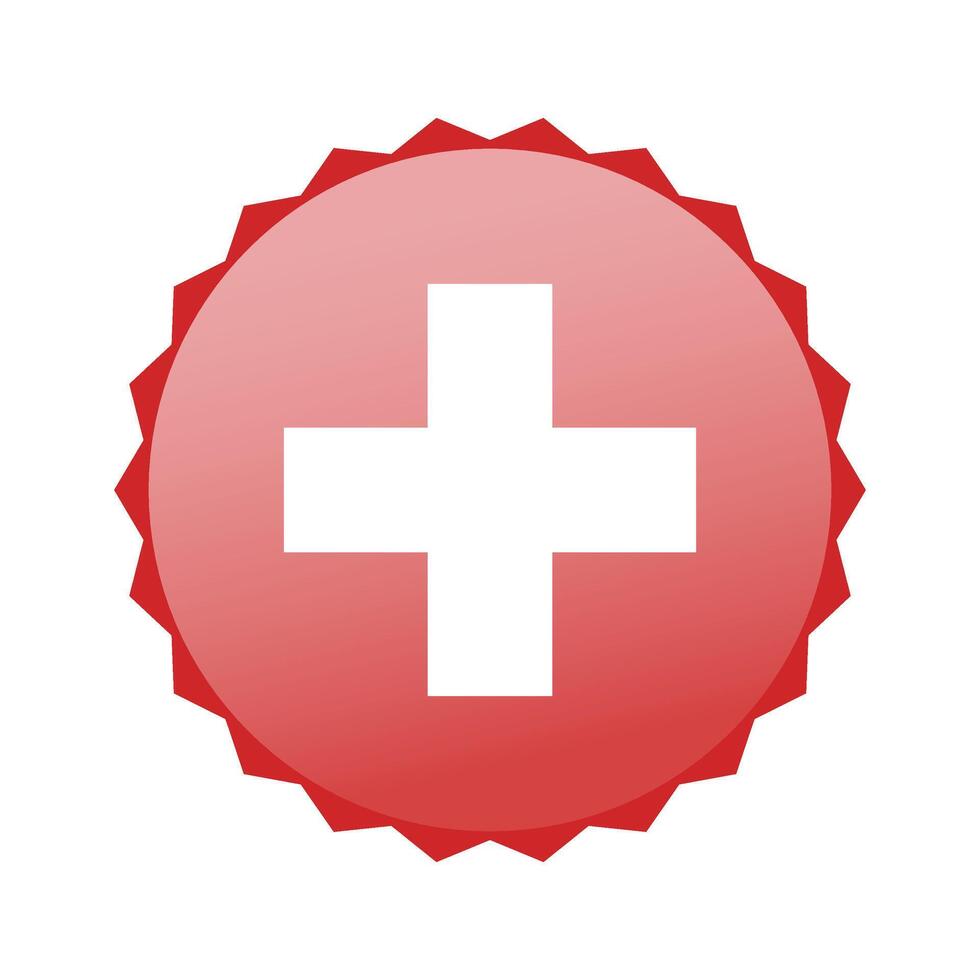 Switzerland national flag icon isolated on white. illustration. vector