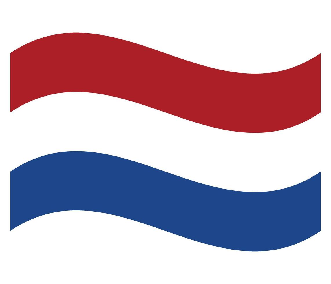 Waving flag of the Netherlands. illustration vector