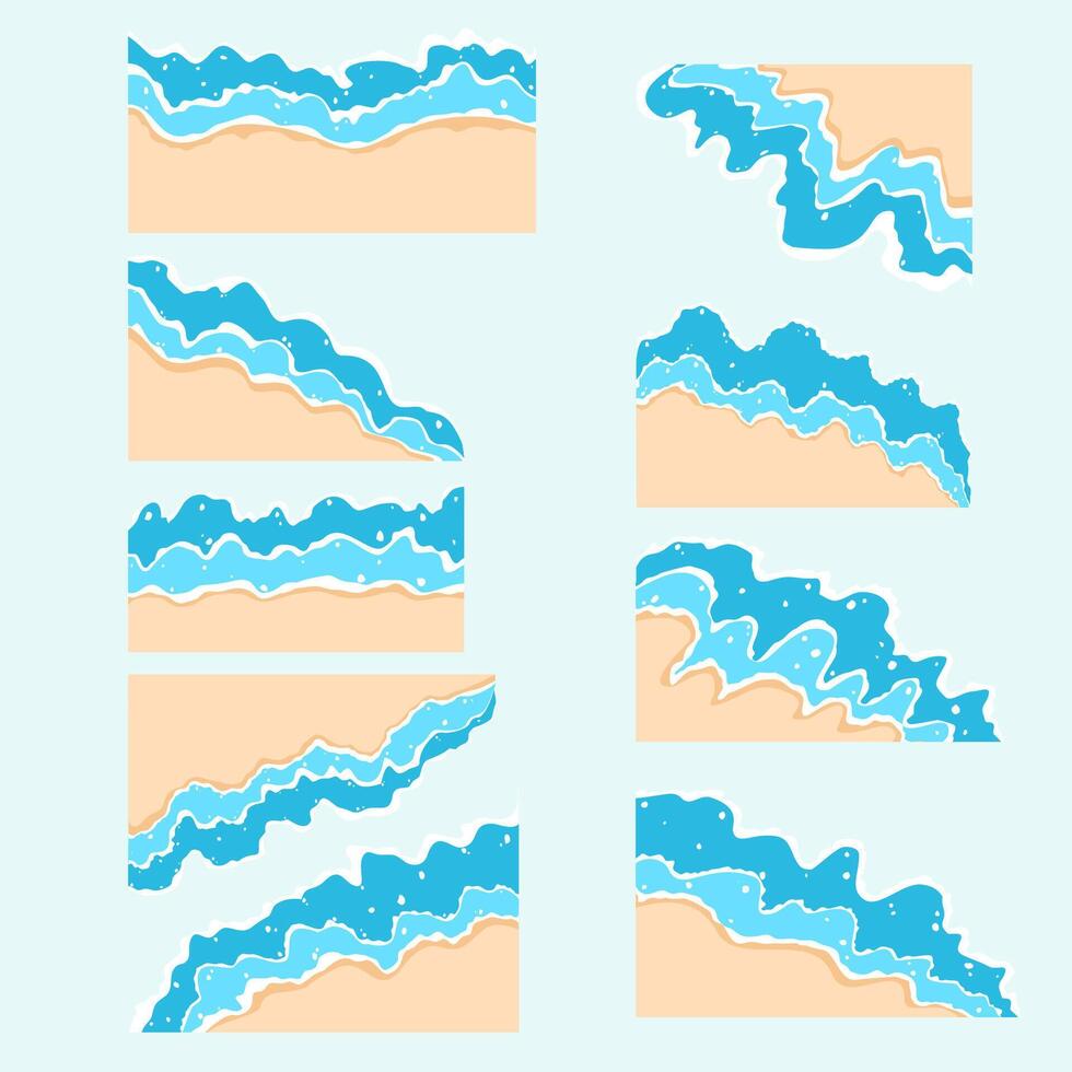 Illustration of Beach Border vector