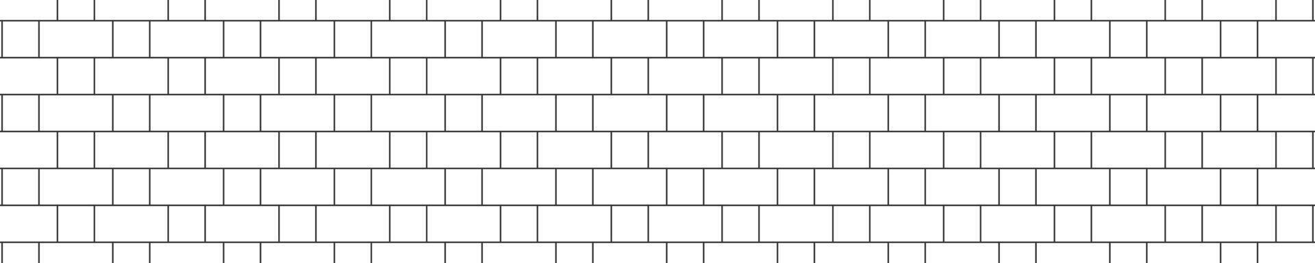 Rectangle and square tiles horizontal background. Brick wall background. Kitchen backsplash. Toilet, shower or bathroom ceramic texture. Pavement layout vector