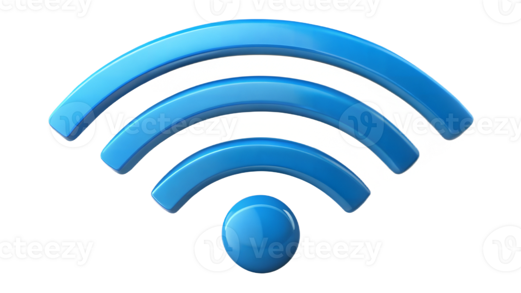 Wireless internet icon symbolizing WiFi connectivity and network signals. png