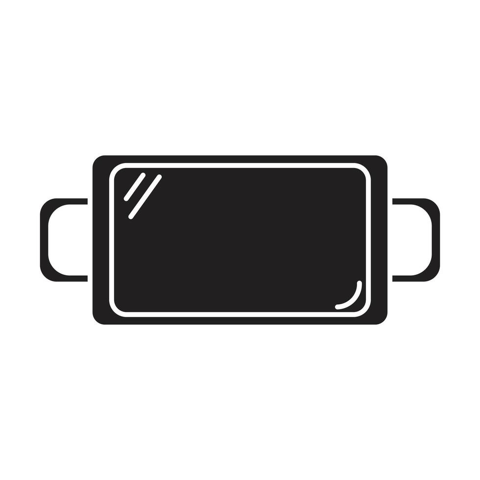 tray icon on white background vector