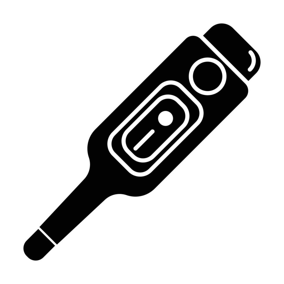thermometer icon on white background vector