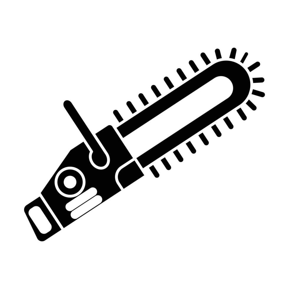 Electric saw icon on white background vector