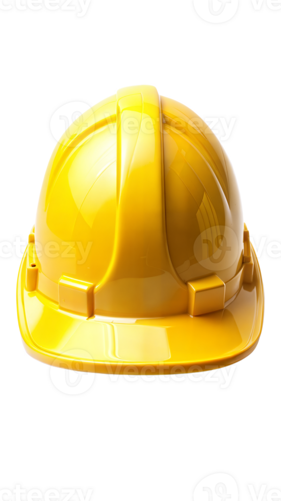 Yellow hard hat isolated on transparent background png