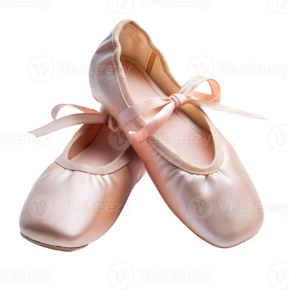Pink Ballet shoes isolated on transparent background png