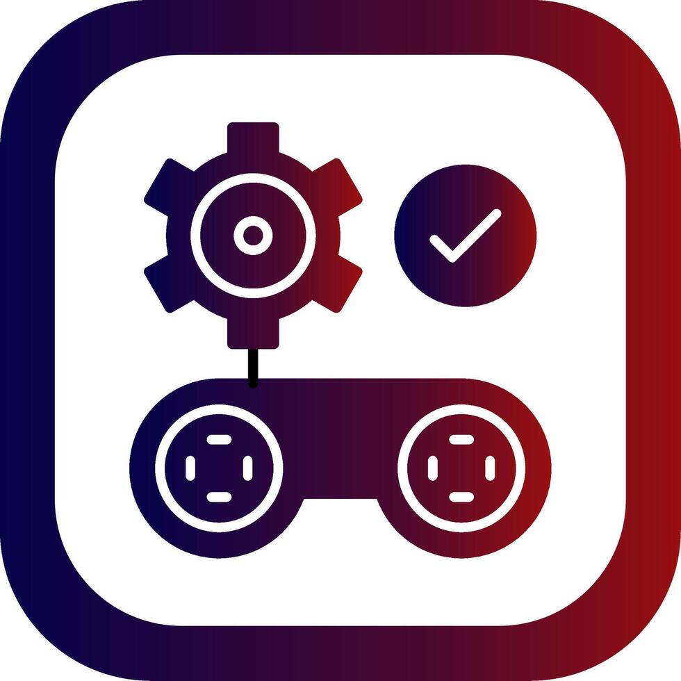 Gamification Glyph Gradient Round Corner vector