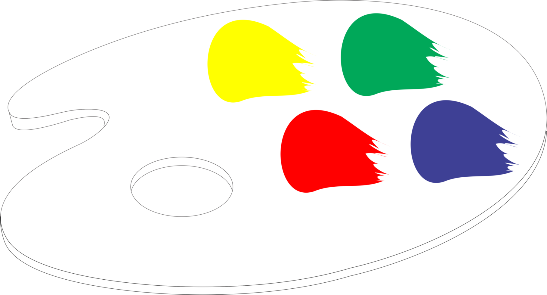 Color palette art icon png