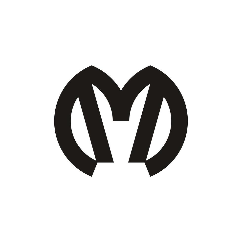 Monogram Letter M Logo Design vector