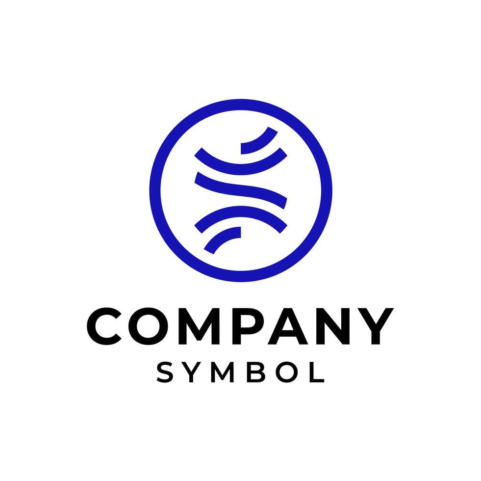 Initial Monogram Letter S Logo Design vector