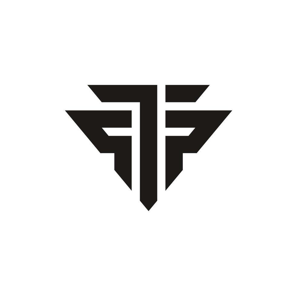 Initial Letter TP PT Logo Template vector