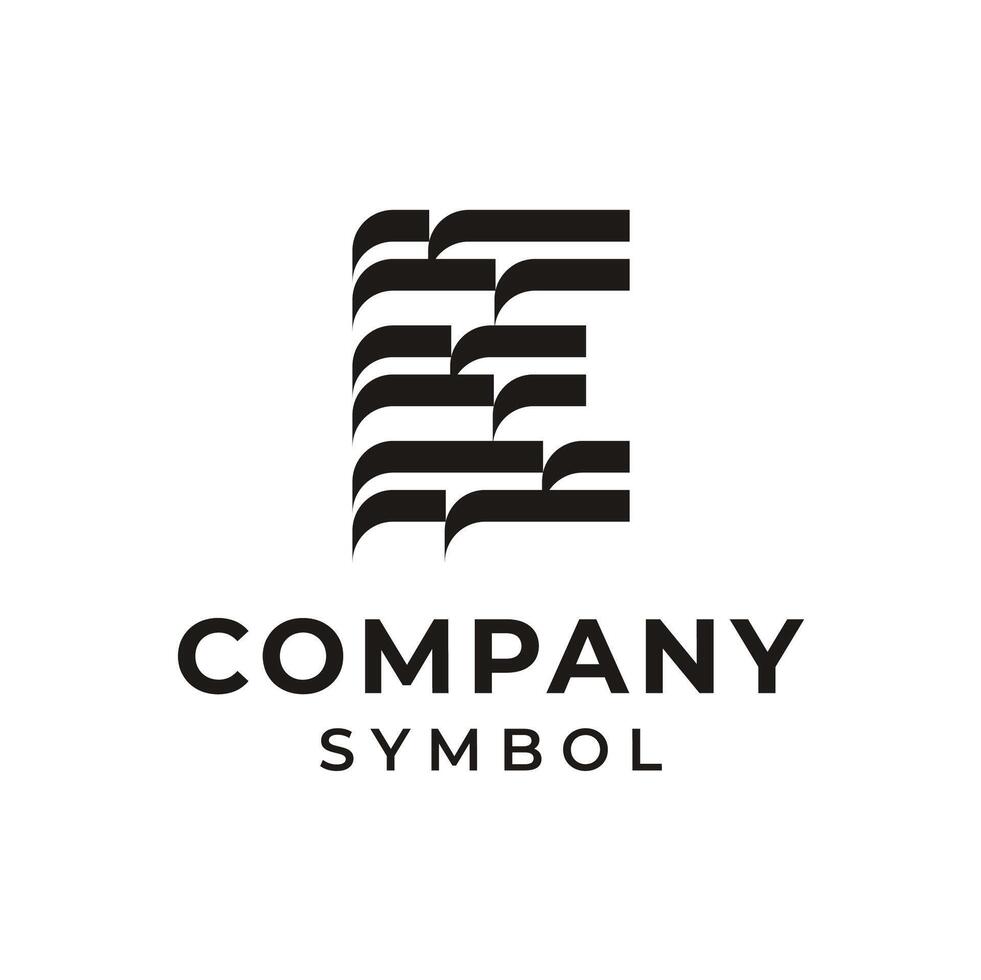 Initial Monogram Letter E Logo Design vector
