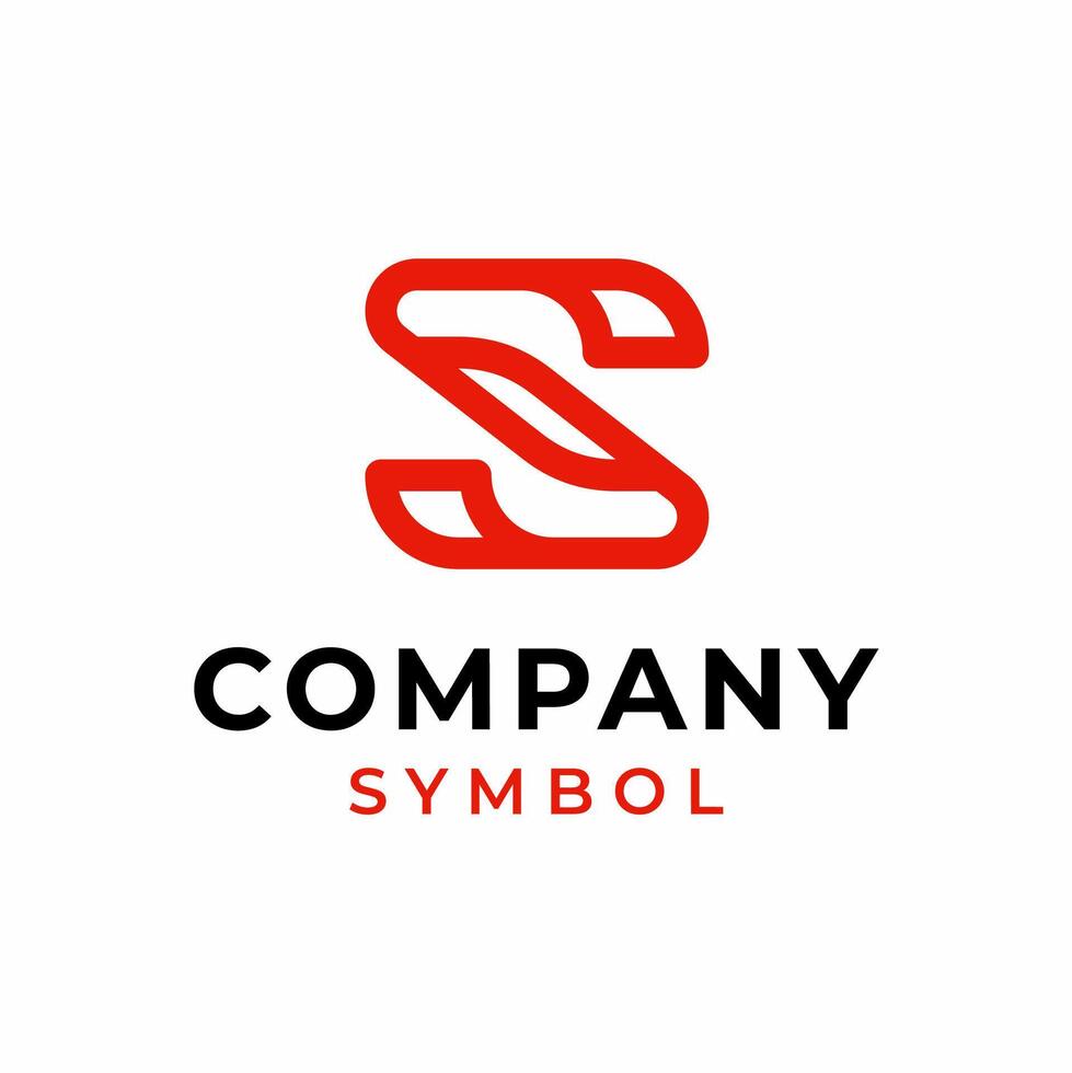 Initial Monogram Letter S Logo Design vector