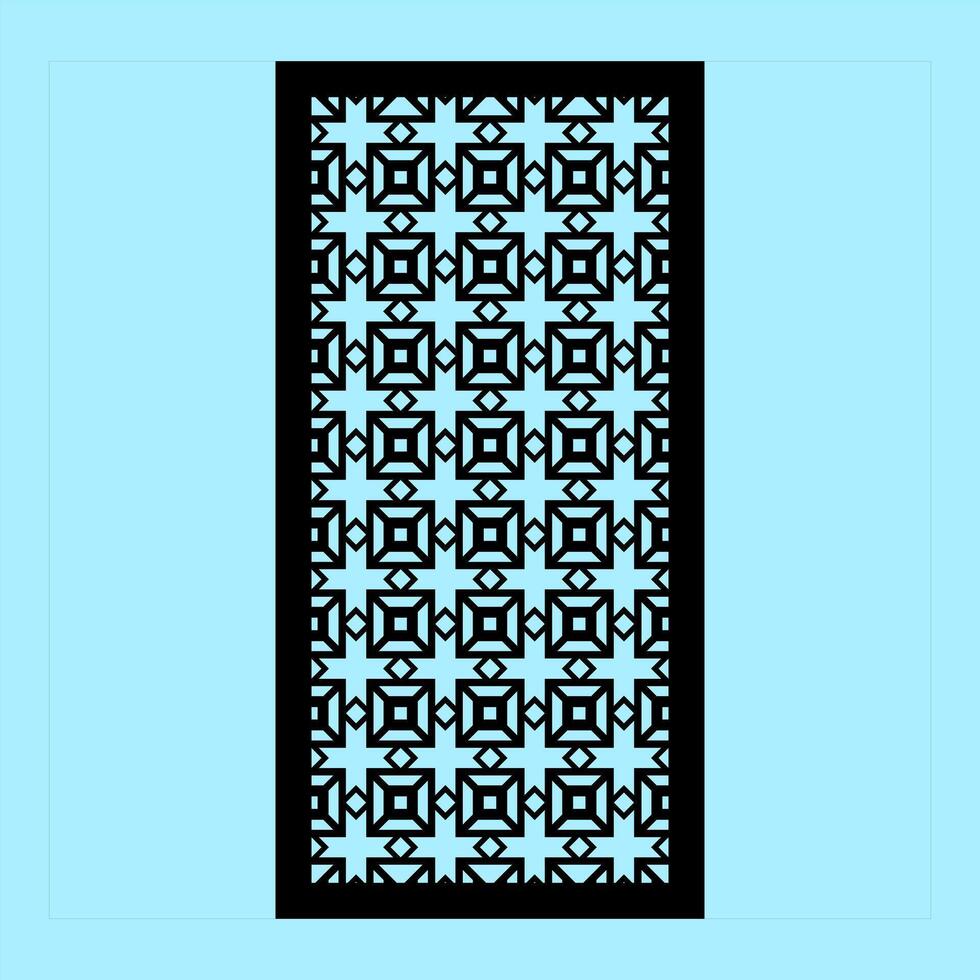 Symmetry and Balance Pattern for Collection of CNC Cutting Patterns for Decorative Panels vector
