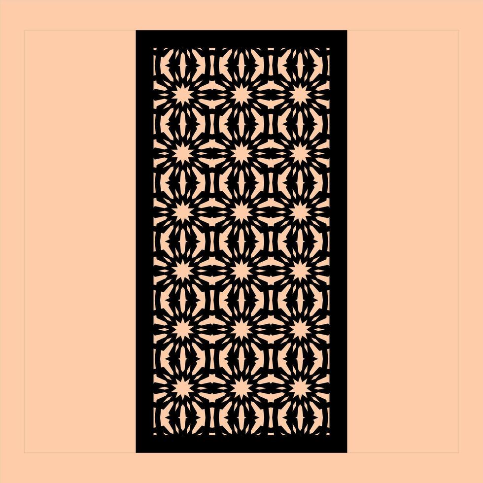 From Concept to Reality CNC Cutting Precision with Complex Geometric Patterns vector