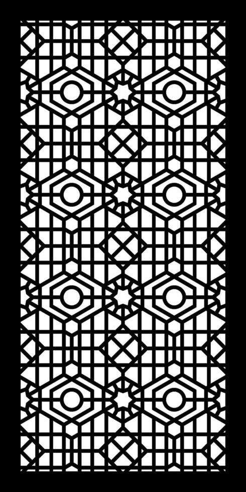 Innovative CNC Cutting Patterns for Modern Geometric Designs for Architectural and Artistic Projects vector
