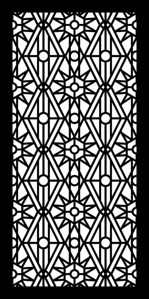 Creating Contrast with CNC Cutting and Patterns Featuring Sharp Angles and Intricate Geometries vector