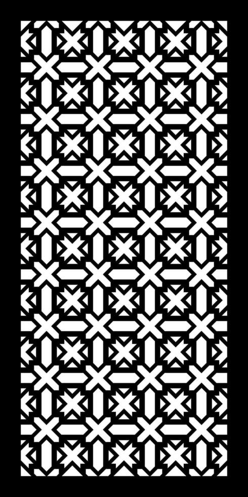 Sophisticated Shapes and Forms for CNC Cutting with Detailed Repeating Patterns for Decorative Applications vector