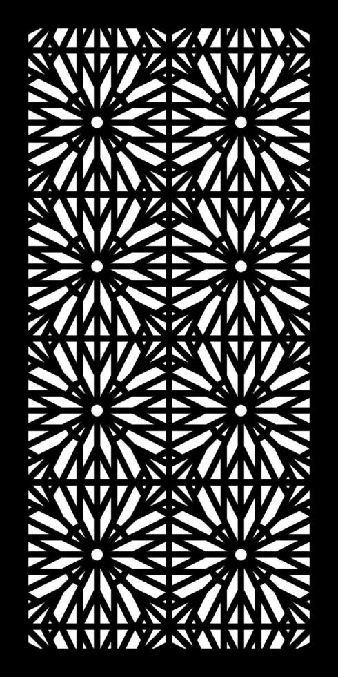 Interwoven Lines and Patterns for CNC Cutting Templates for Modern Art and Interior Panels vector