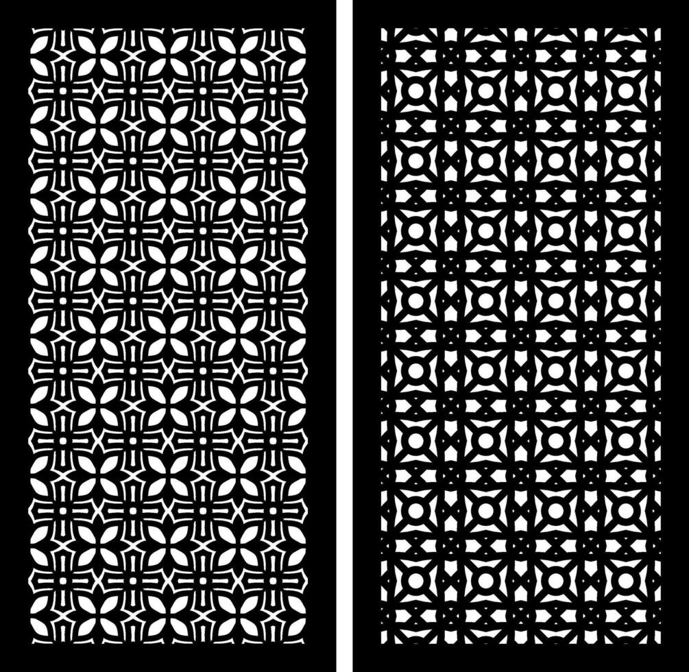CNC Cutting Precision from Abstract Shapes and Detailed Patterns for Creative Design and Architecture vector