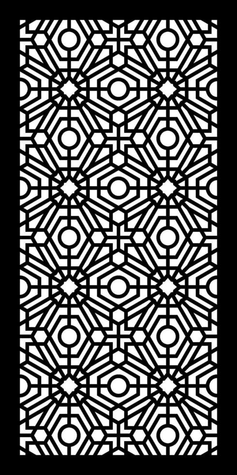 Visual Depth and Precision for CNC Cutting with Abstract Geometries and Repetitive Shapes vector