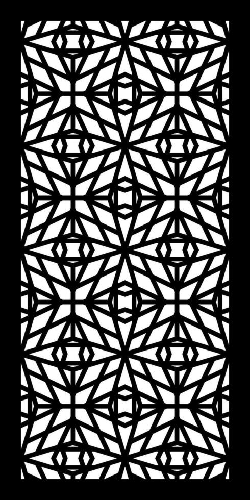 Interlocking Forms and Geometries for CNC Cutting Patterns and Sophisticated Decorative Panels vector