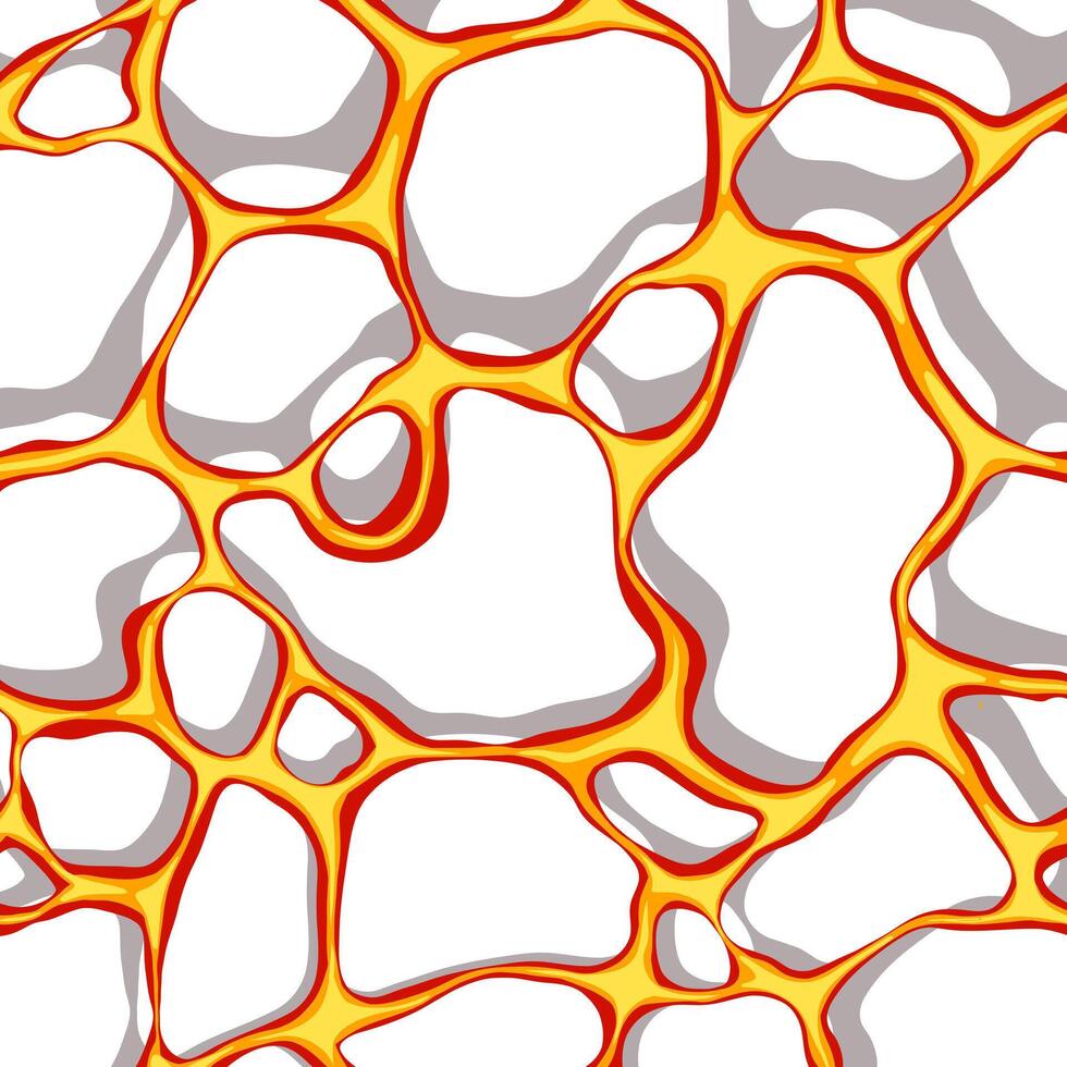 3D Style lava flow pattern illustration, source design vector