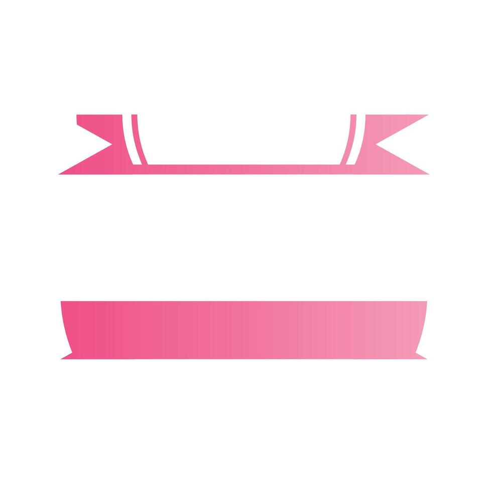 Pink Ribbon Baner Design illustration design elements vector