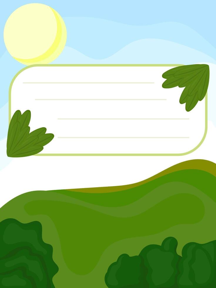 design template with frame for a custom text space vector