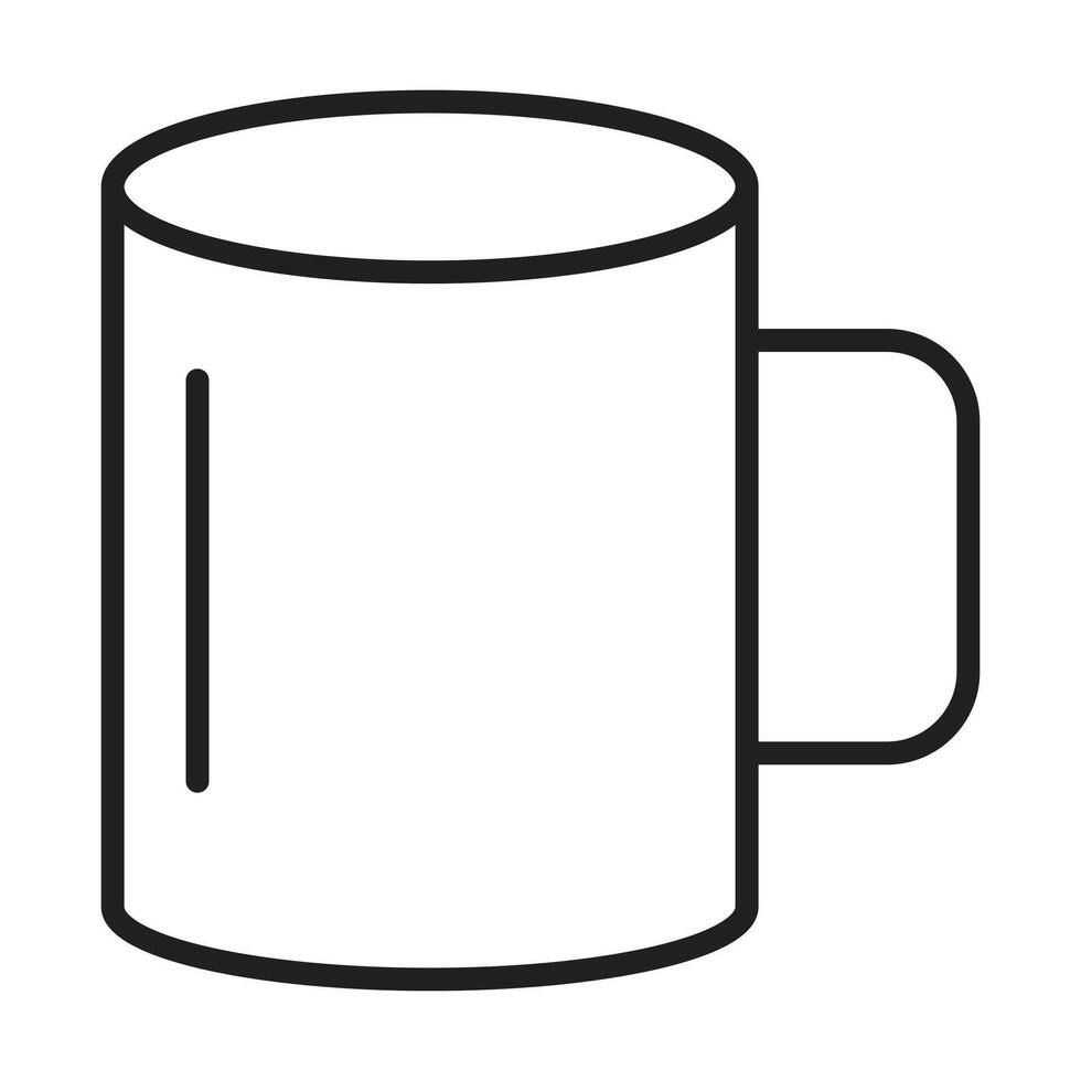 glass icon on white background vector