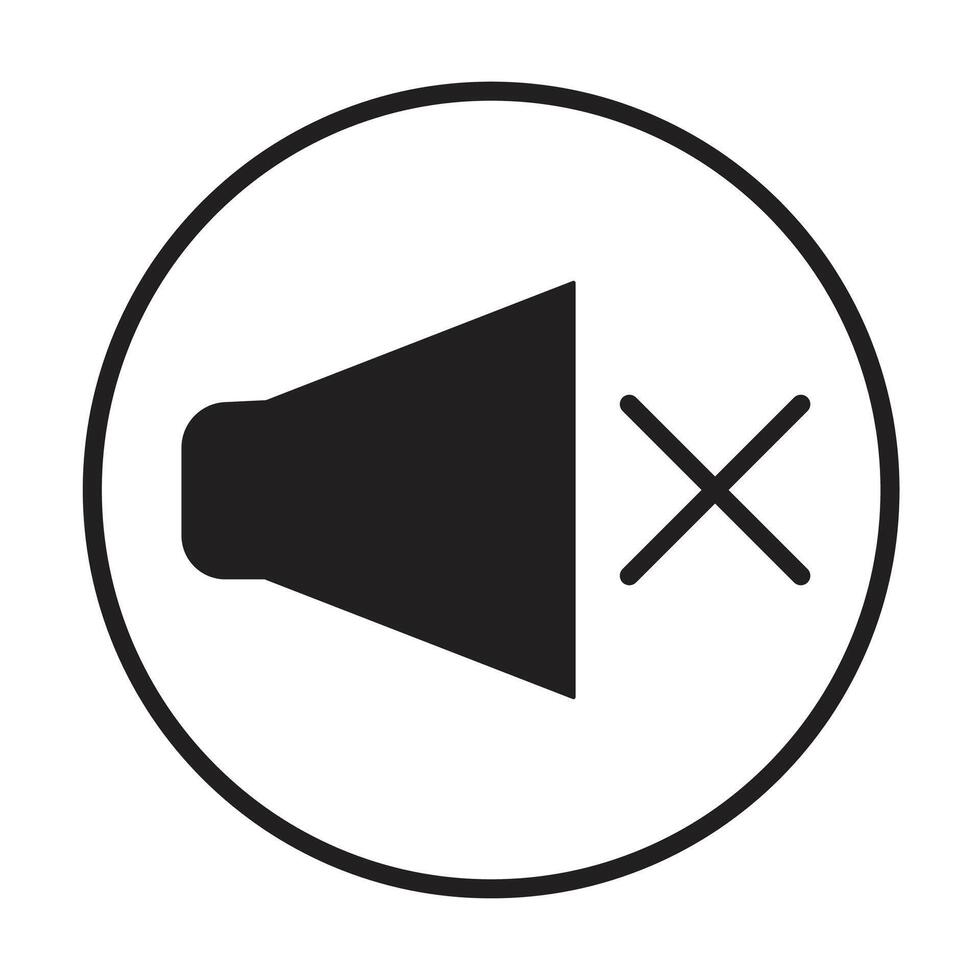 sound icon on white background vector
