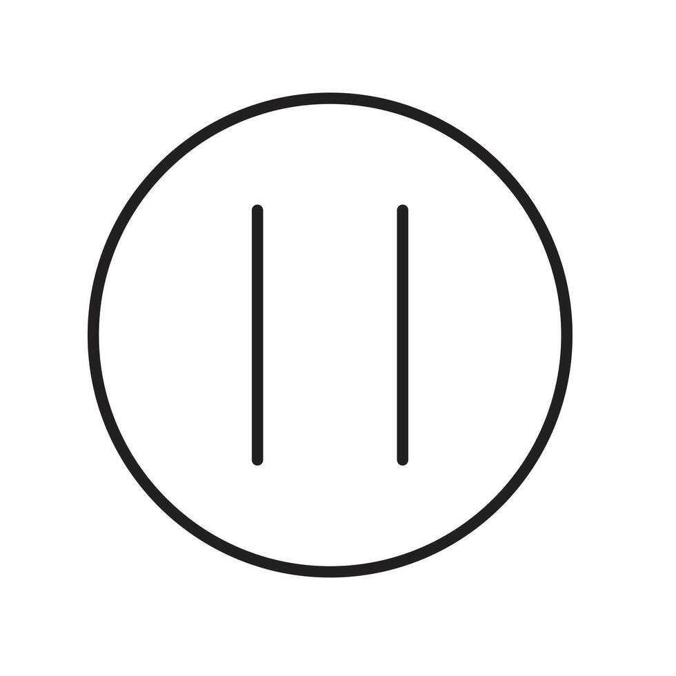 stop icon on white background vector