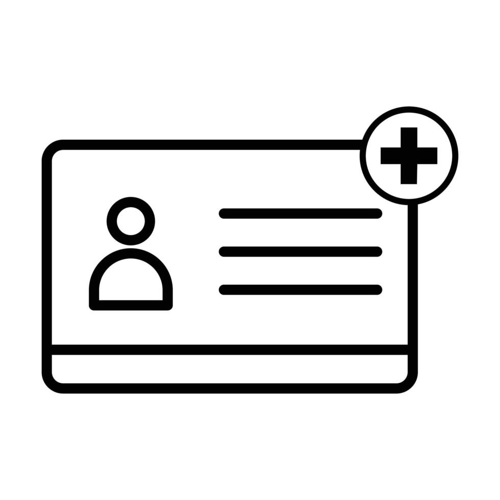 Patient history icon on white background vector