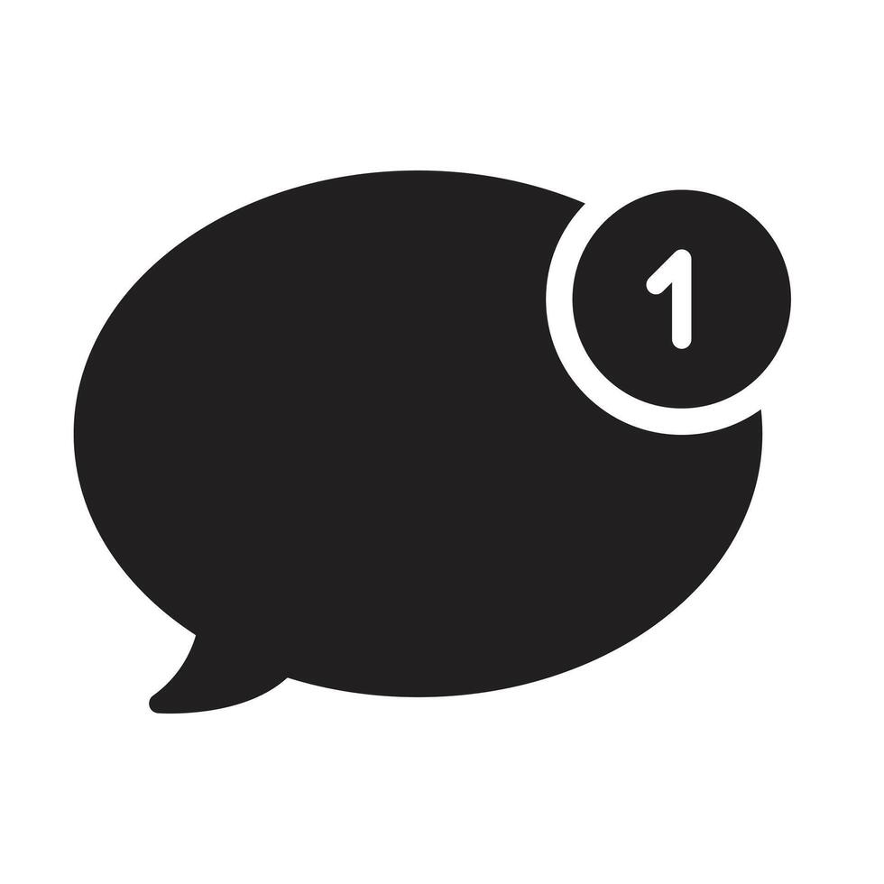 Chat icon on white background vector