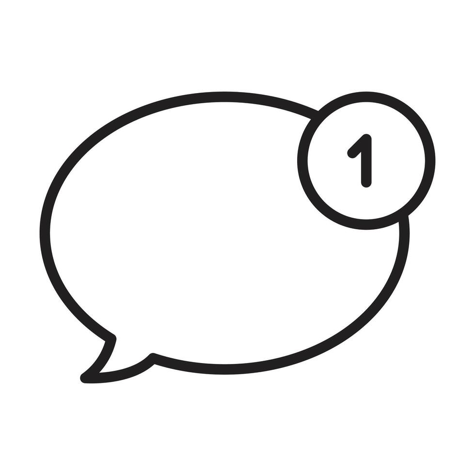 Chat icon on white background vector