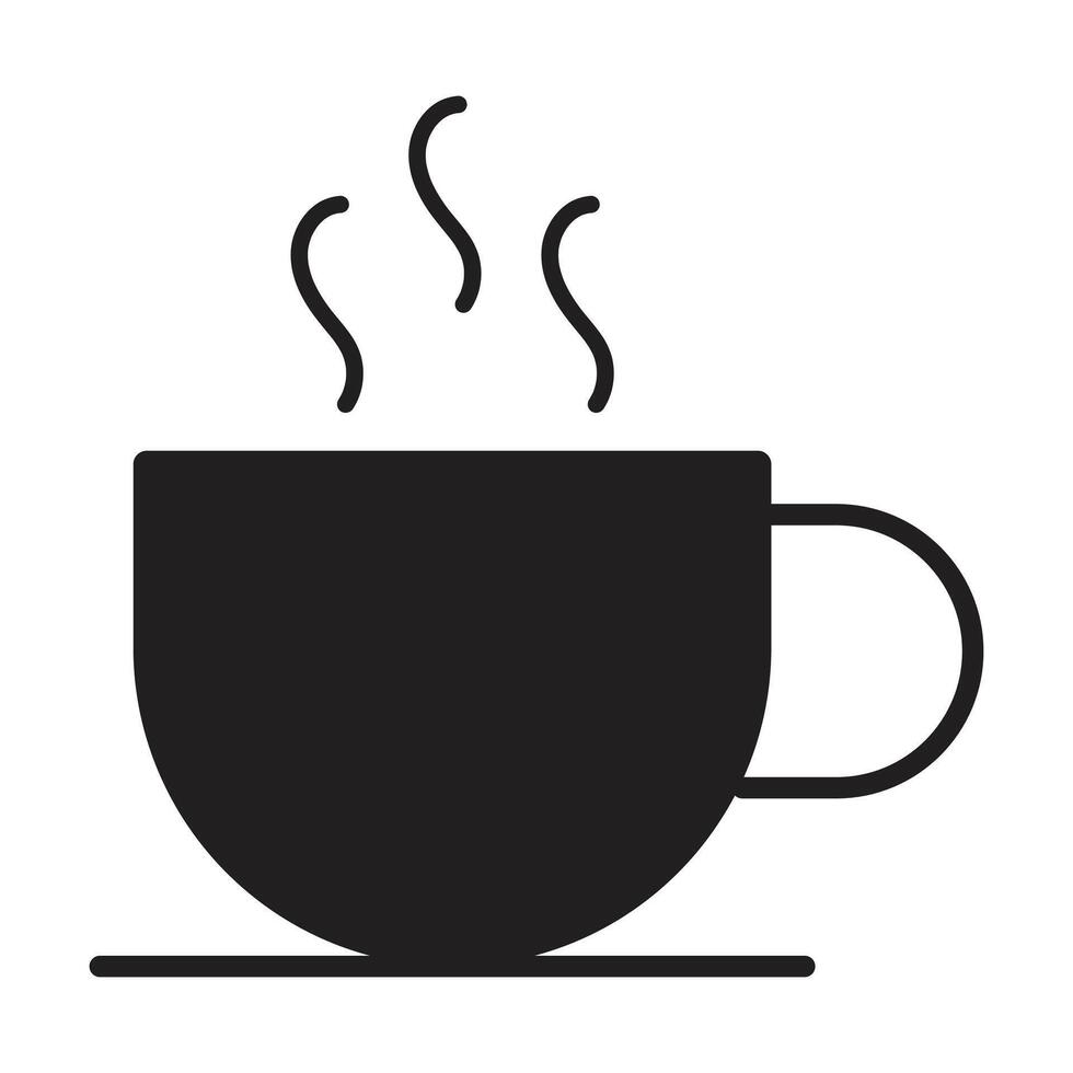 coffee icon on white background vector