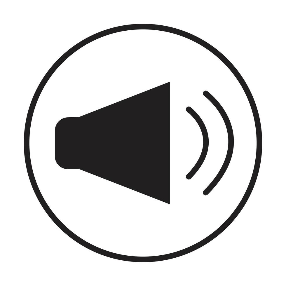 sound icon on white background vector