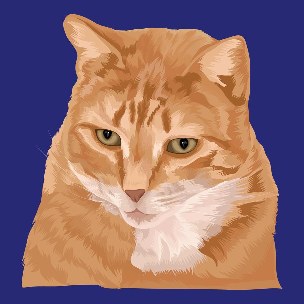 Cat Head Artwork vector
